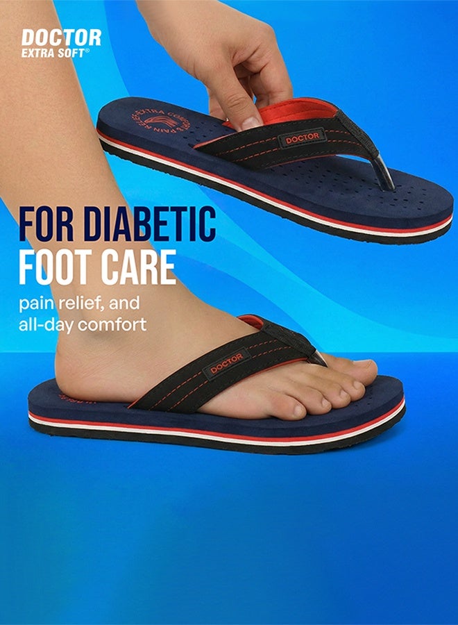 DOCTOR EXTRA SOFT Comfort Flip Flops for Men | Soft Cushion Lightweight Outdoor Daily Wear Sport Comfortable Casual Anti Slip Slippers |Doctor Extra Soft D-28 - Image 3