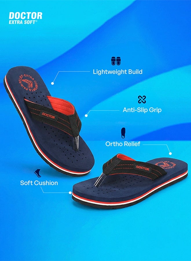 DOCTOR EXTRA SOFT Comfort Flip Flops for Men | Soft Cushion Lightweight Outdoor Daily Wear Sport Comfortable Casual Anti Slip Slippers |Doctor Extra Soft D-28 - Image 5
