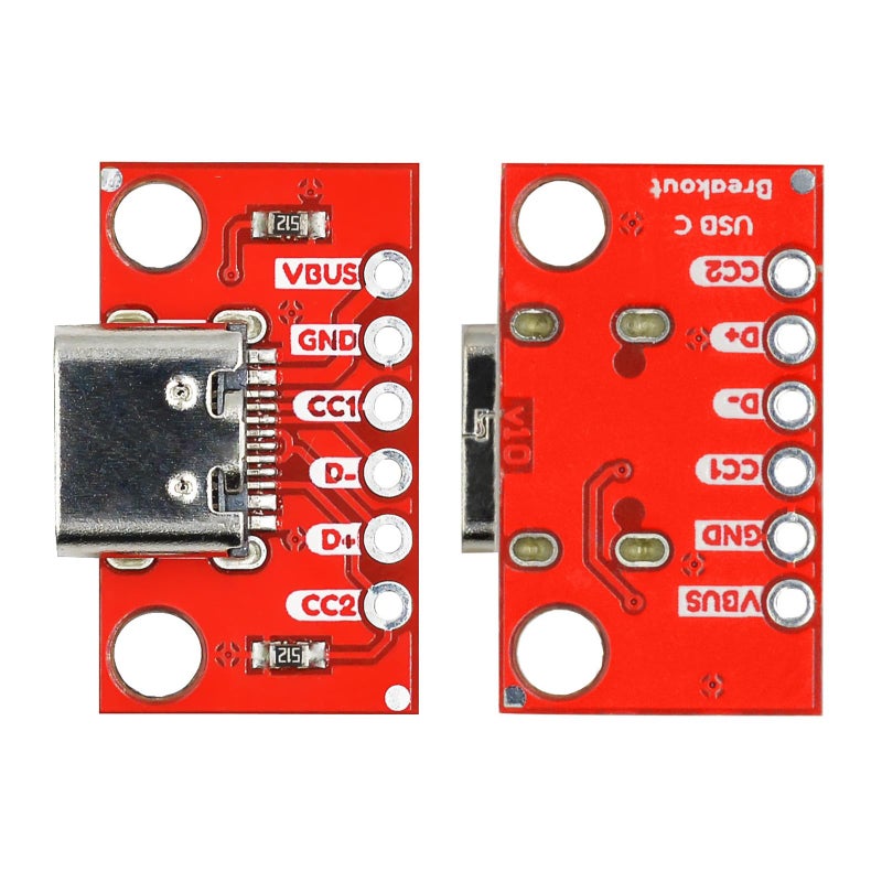 Cermant 10pcs Type C Breakout Board Serial Basic Breakout Female Connector Type 16P PCB Converter Board - Image 3