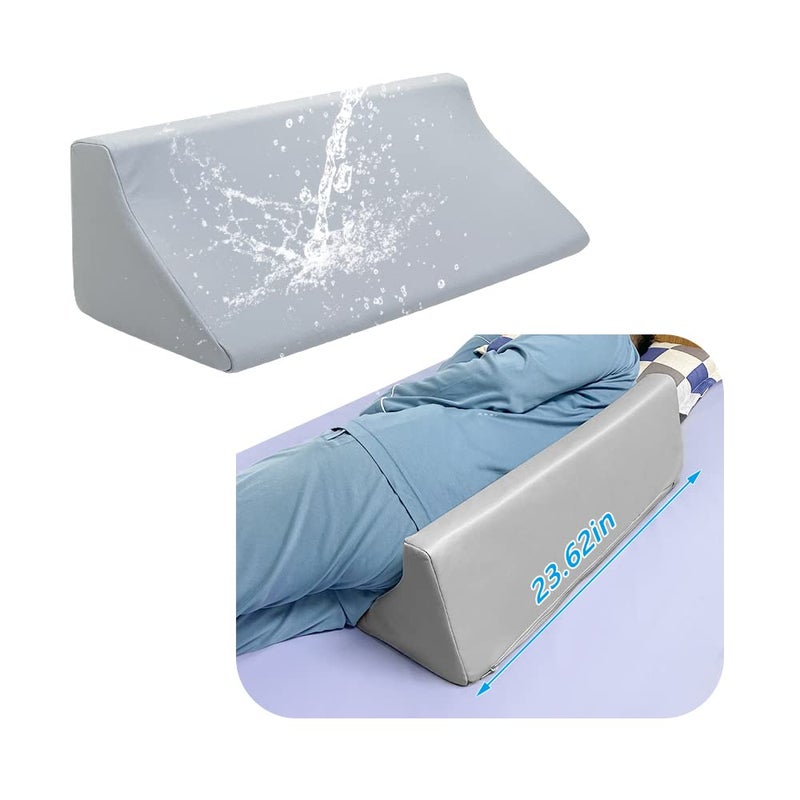 Wedge Pillows for Seniors Bed Positioning Bedsore Pressure Relief Pillow Back Support Post Surgery Incline Triangle Hospital Waterproof Wedge Side Sleep Bedridden Patient Pregnancy Turnover Device