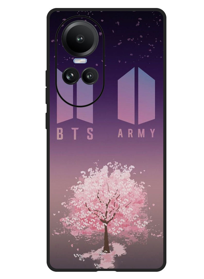 Theodor غطاء واقي مضاد للخدش ومقاوم للصدمات لجهاز أوبو رينو 10/10 برو BTS الجيش - Image 1