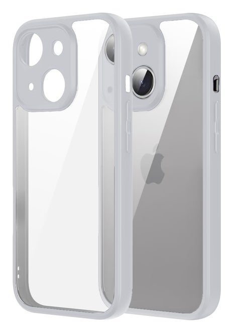 Bumper Protective Case for Iphone 13 Silicone TPU Bumper Ultra Durable Ultra-Safe Camera Optimum Solution (Natural Titanium)