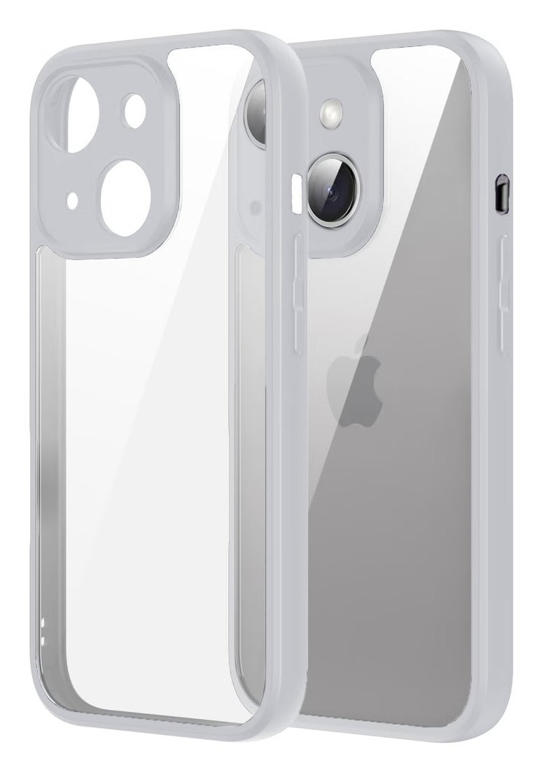 Bumper Protective Case for Iphone 13 Silicone TPU Bumper Ultra Durable Ultra-Safe Camera Optimum Solution (Natural Titanium)