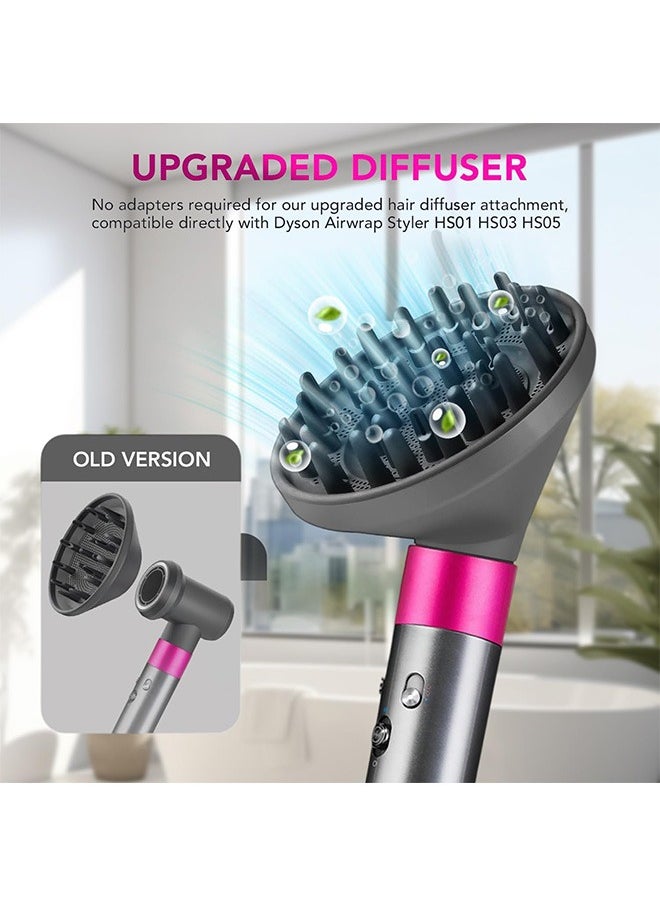 LENND Portable Hair Diffuser Attachment for Dyson for Airwrap HS05 HS03 HS01, Hair Dryer Diffuser Nozzle Converting for Airwrap Styler To Hair Dryer  - Image 2