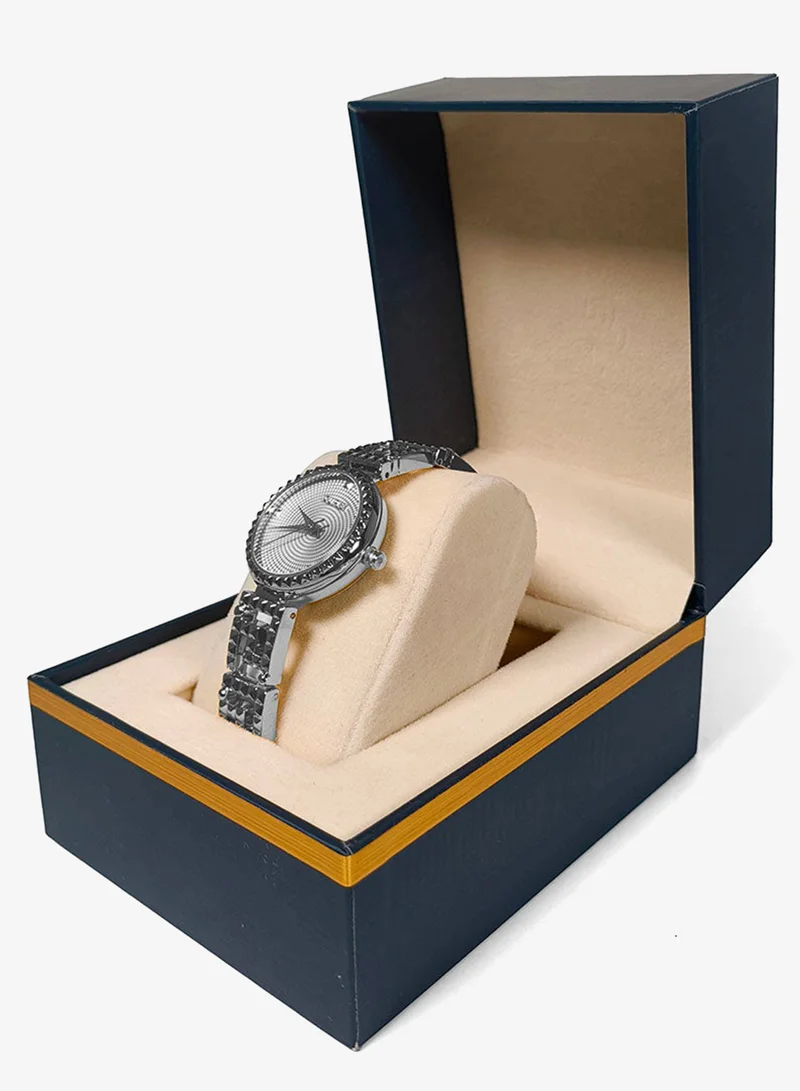 Cuple  Womens Silver Dial Analog Wrist Watch for Women | Best Price UAE