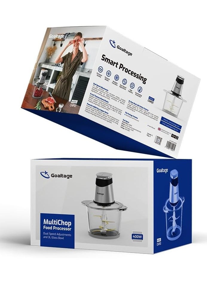 Goaltage - Goaltage CHP01 MultiChop Food Processor including Titanium Blades - Image 1