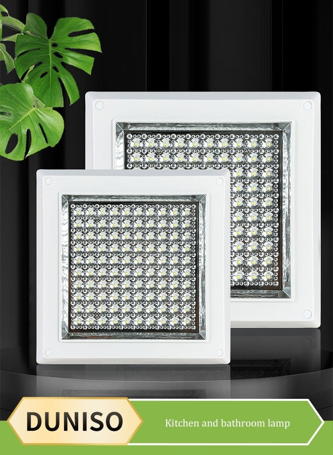 DUNISO Led Ceiling Light, Square Kitchen And Bathroom Light, Ceiling Panel Light, 6500K, 12W, Energy Saving, Easy To Clean, Suitable For Balconies, Corridors, Kitchens, Toilets, 267*267mm  - Image 1