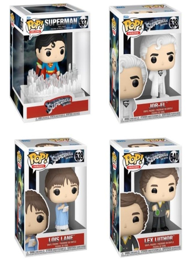 Funko Superman (1978) Pop! Movies Set (4) - Image 1