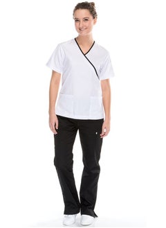 Meridian Elevate Your Style with Meridian's Classic Fit Cross Over V-Neck Scrub Top  - Image 1