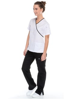 Meridian Elevate Your Style with Meridian's Classic Fit Cross Over V-Neck Scrub Top  - Image 2