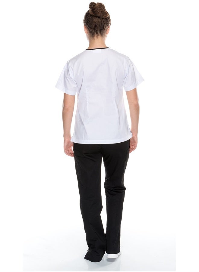 Meridian Elevate Your Style with Meridian's Classic Fit Cross Over V-Neck Scrub Top  - Image 3