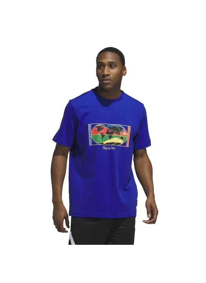 اديداس adidas WWH HBR Graphic Blue Originals Men T-SHIRTS