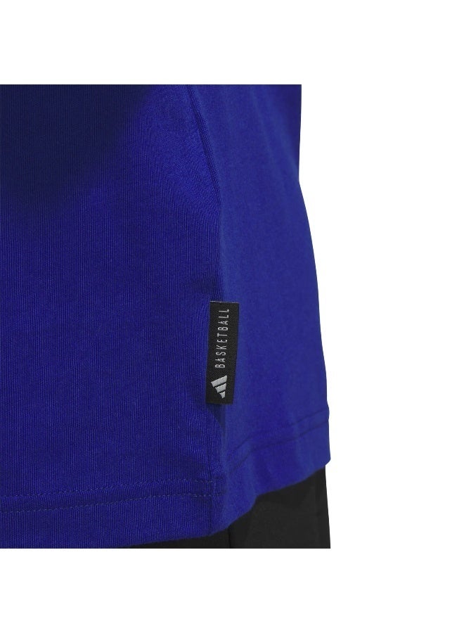 Adidas WWH HBR Graphic Blue Originals Men T-SHIRTS  - Image 5