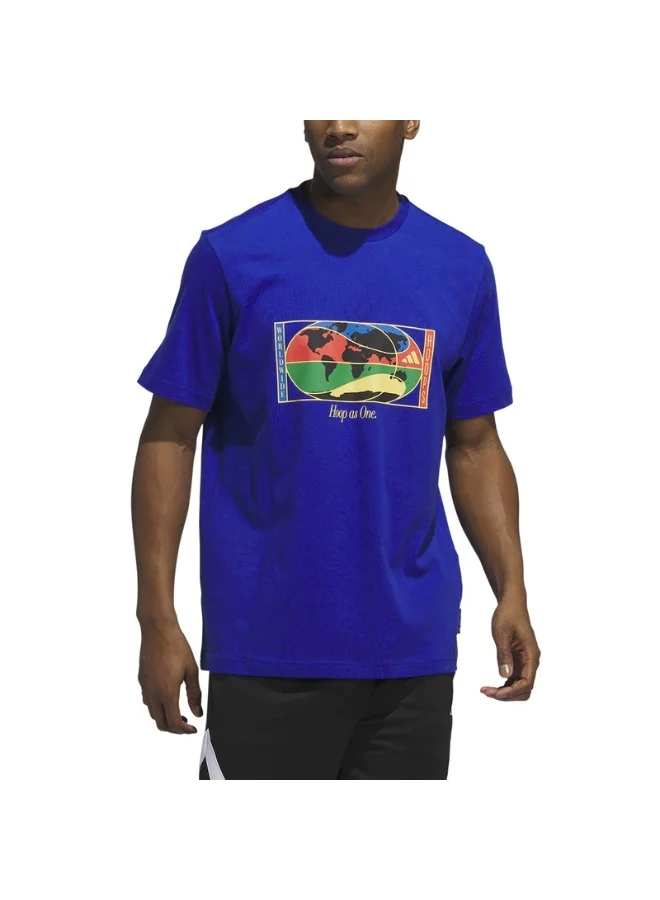 Adidas WWH HBR Graphic Blue Originals Men T-SHIRTS