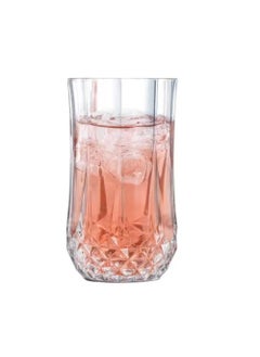 Aktnil Aktnil Square Water Glass Crystal Clear Champagne Glass Flute Wine Cut Wine Glasses Pack of 6  - Image 4