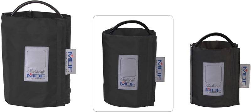 MDF Instruments LatexFree Large Adult Replacement Blood Pressure Monitor Cuff DRing  Single Tube  Black MDF2080461D11