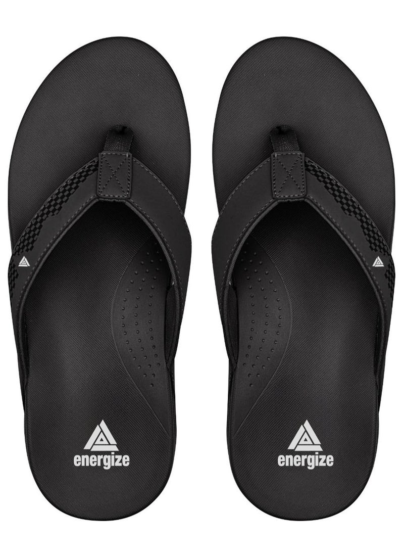Native Comfort - Flip Flops for Men - Comfortable and Light Weight Slippers -PU Leather Sandals for Indoor/Outdoor/Beach- - Image 1