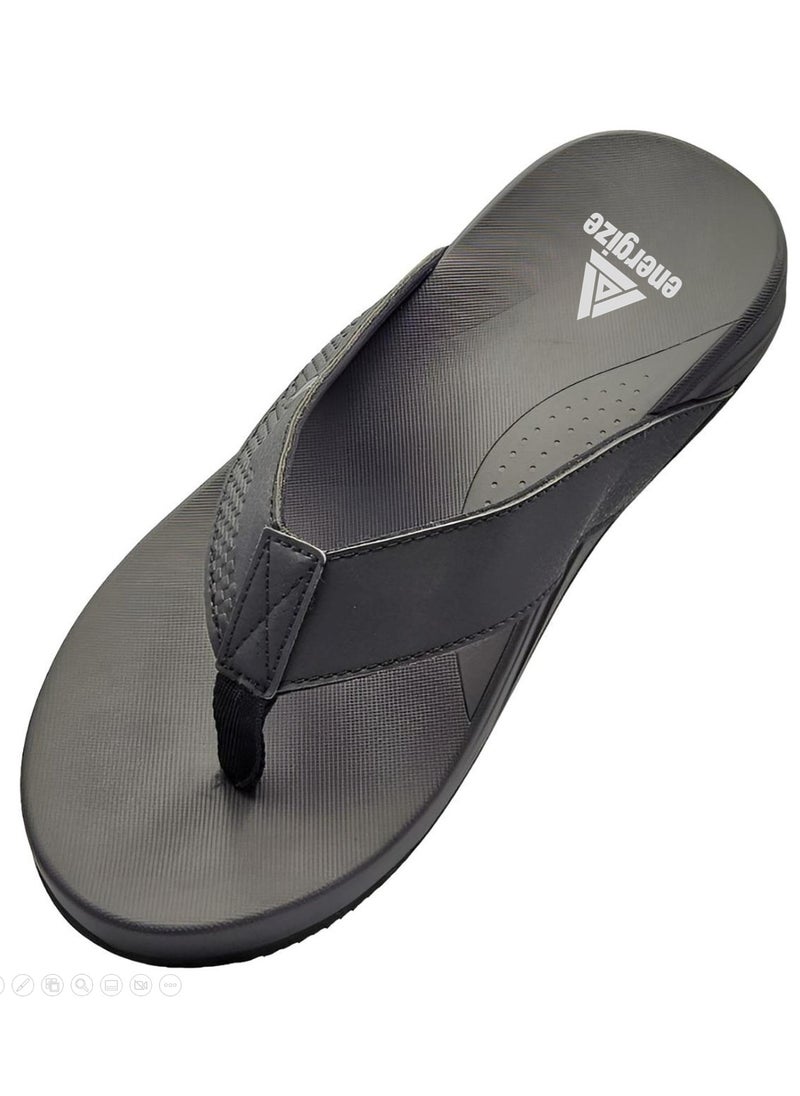 Native Comfort - Flip Flops for Men - Comfortable and Light Weight Slippers -PU Leather Sandals for Indoor/Outdoor/Beach- - Image 1