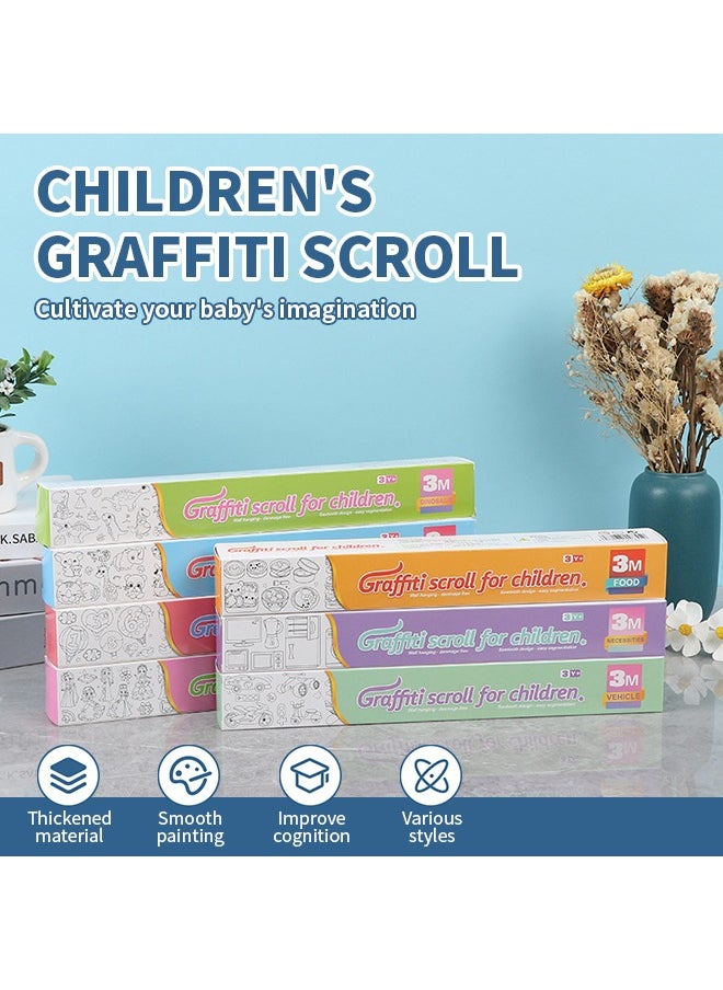 null - Pasteable Drawing Paper, Thickened Art Roll with Tearing Toothed Lines, Suitable for Multiple People to Graffiti - Image 1