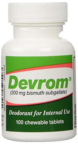 DEVROM Tablets Internal Deoderant200MG 100chewable tablets