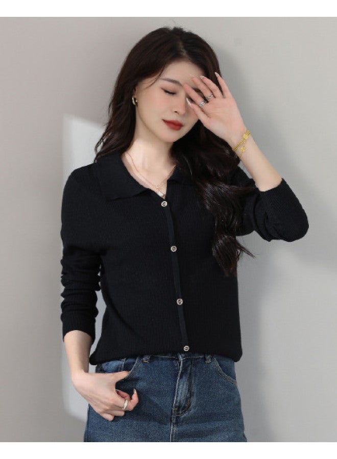 Tucano Women'S Sweater High-End Sense Lazy Classic Single-Breasted Stylish Mom Base Layer Knitted Cardigan - Image 1