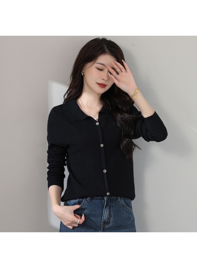 Tucano Women'S Sweater High-End Sense Lazy Classic Single-Breasted Stylish Mom Base Layer Knitted Cardigan - Image 2