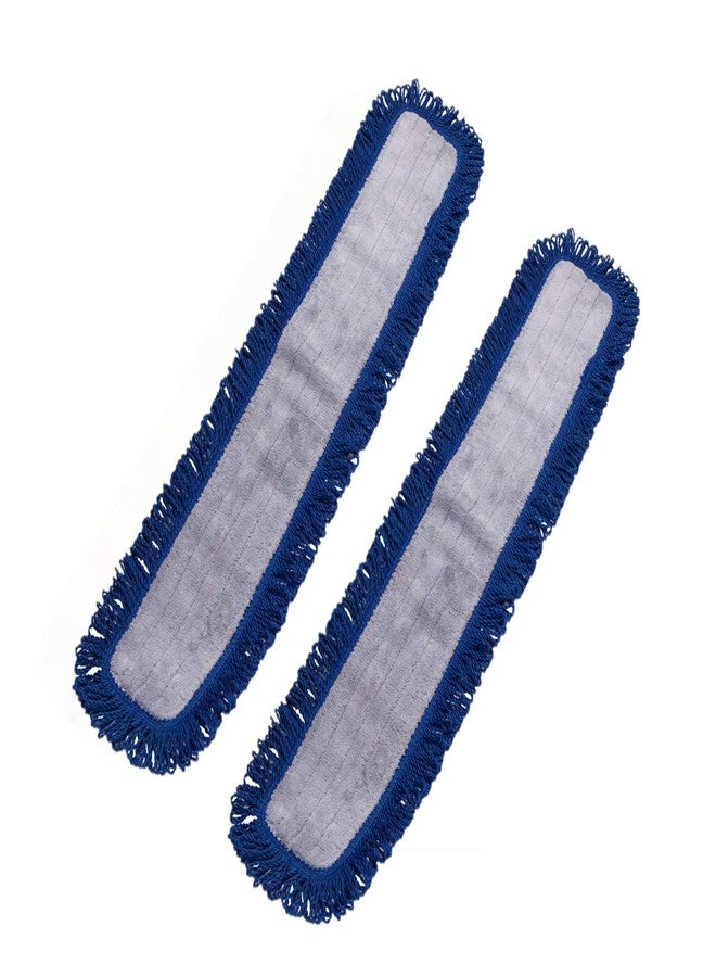 Real Clean 36 Inch Fringe Microfiber Dust Mop Pads (Pack of 2) - Image 1