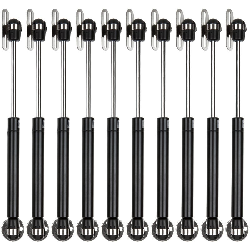 Fviexe 10Pcs 10 Inch 100N/22.5Lb Gas Struts For Cabinets Heavy Duty Gas Strut Lid Support Soft Open Gas Springs Gas Shocks/Props Cabinet Door Lift Pneumatic Support For Rv Bed Boat Hatch Cabinet - Image 1