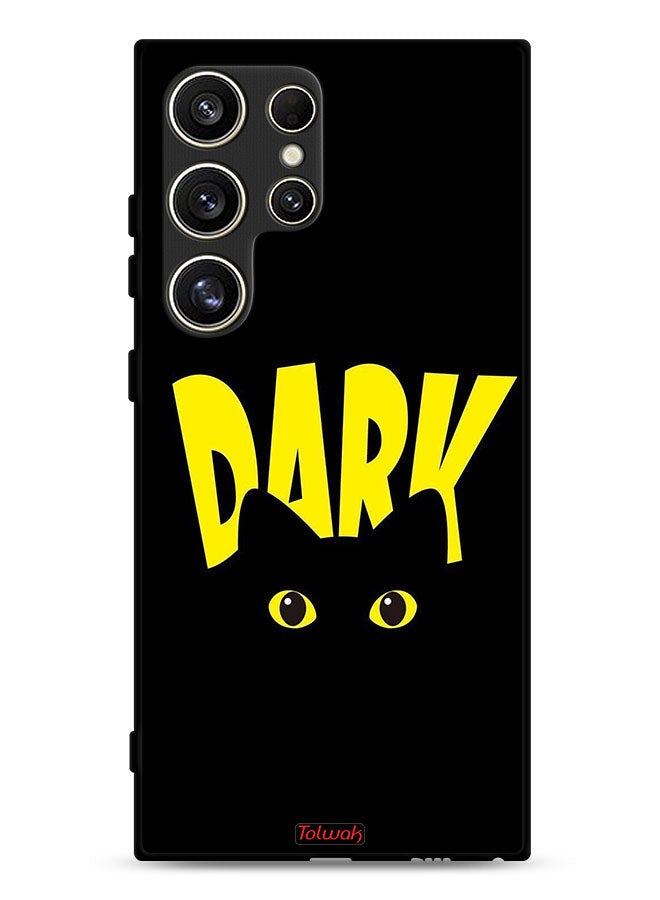 Tolwak Samsung Galaxy S24 Ultra 5G Protective Case Cover Dark Cat - Image 1