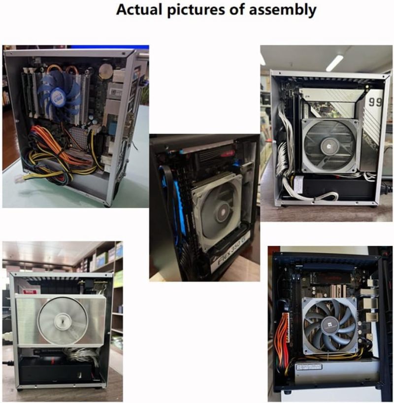 حاوية Mini ITX: لون أبيض، حجم 1/10 من حجم الهيكل التقليدي - تحكم حراري فعال، تشغيل نظام مستقر، حاوية HTPC للعمل المكتبي، التصميم، الألعاب، التعلم - Image 4