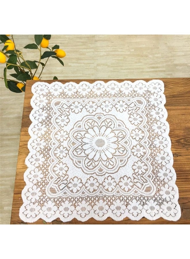 بيوينتي غطاء طاولة بوهو مفرش طاولة ديكور طاولة لحفلات الزفاف والعطلات وطاولات العشاء الطويلة، 24 بوصة × 24 بوصة - Image 1