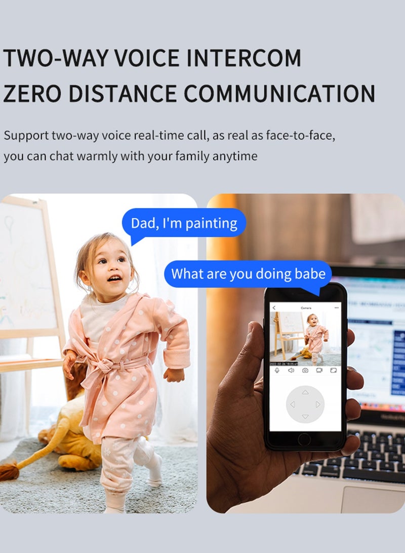 SHARPDO 360-Degree Rotating Wireless WIFI Camera with Infrared Night Vision, Home Security Surveillance Camera (Plug-In Type) - Image 4