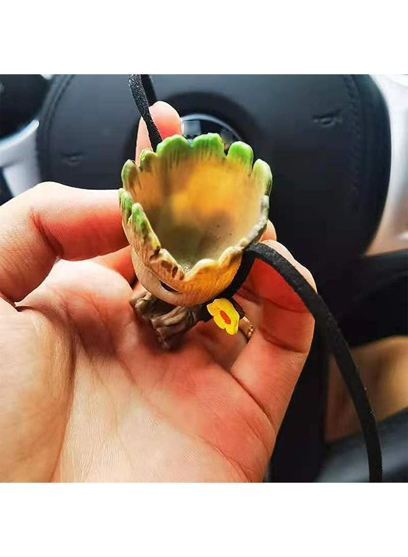 Car Hanging Accessories, Swing Smiling Little Tree Man Car Mirror Hanging Accessories with Aromatherapy Tablets, Car Mirror Suspension Decoration, Car Charm Decoration for Rearview Mirror Hanging - Image 5