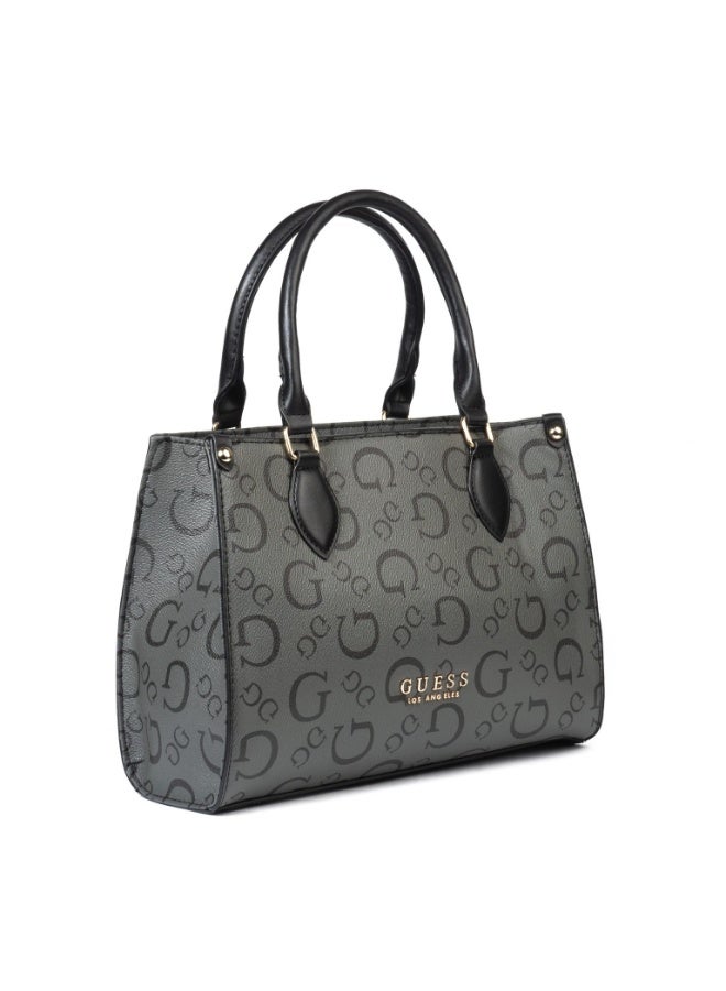 GUESS Oak Park Small Carryall – Grey (Stylish & Structured Everyday Satchel) - Image 2