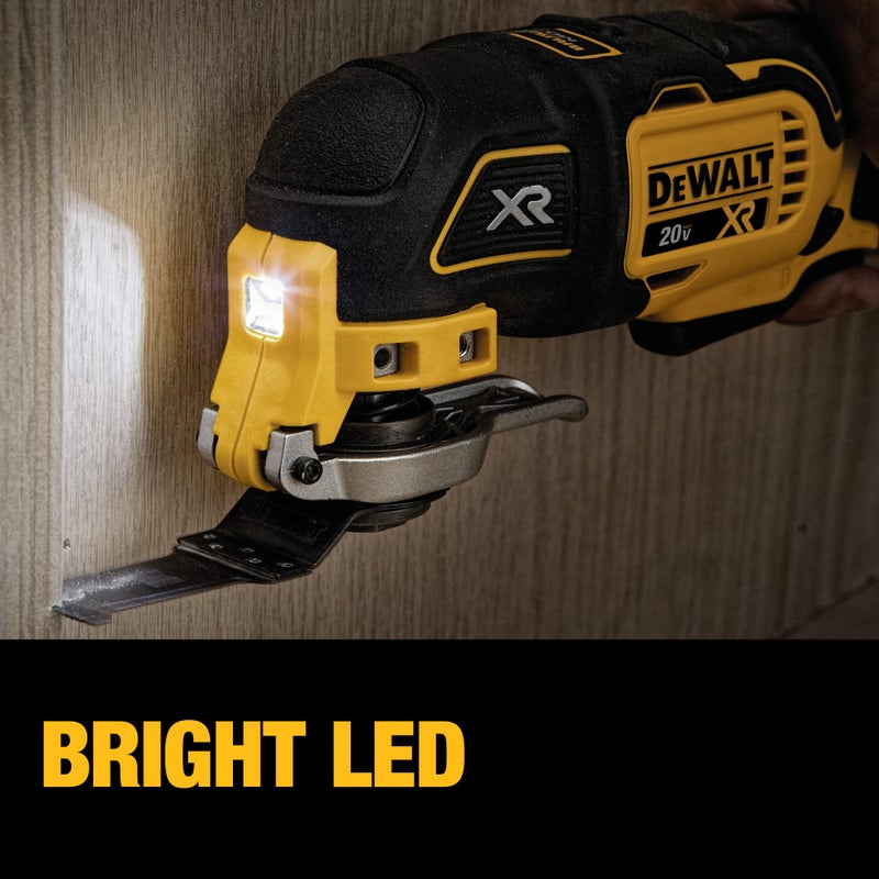 DEWALT DEWALT 20V MAX XR Multi-Tool Kit, Oscillating Tool, 3-Speed, Quick Blade Change for Multi-Tool Needs, Cordless (DCS356D1)  - Image 4