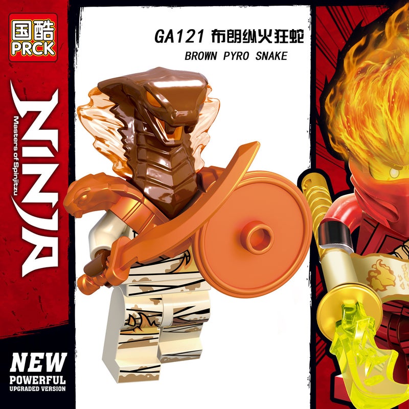 Jiangpai Ninja Series GA115-122 Building Blocks Figures Educational Puzzle Toys - Image 5