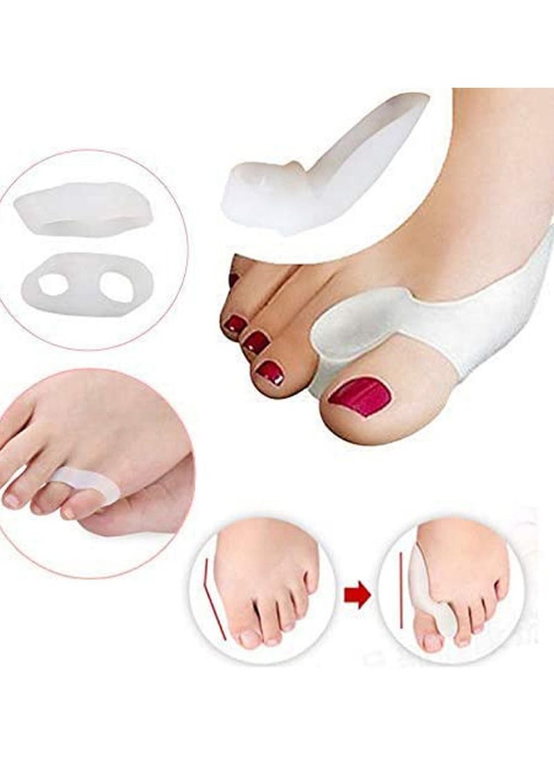 SYOSI 2Pcs Toe Separators Protector Bunion Corrector Hallux Valgus Relief Silicone Gel For Men Women Rapid Foot Pain Pads  - Image 3