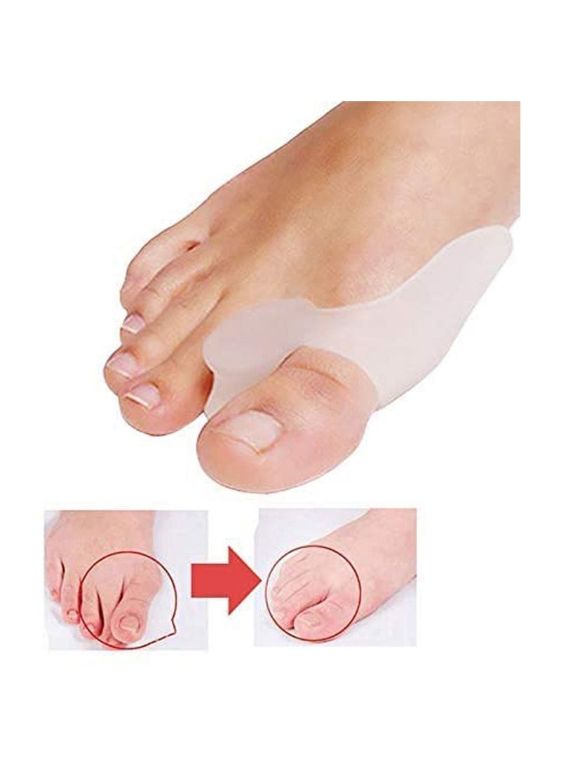 SYOSI 2Pcs Toe Separators Protector Bunion Corrector Hallux Valgus Relief Silicone Gel For Men Women Rapid Foot Pain Pads  - Image 2
