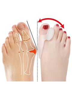 SYOSI 2Pcs Toe Separators Protector Bunion Corrector Hallux Valgus Relief Silicone Gel For Men Women Rapid Foot Pain Pads  - Image 4