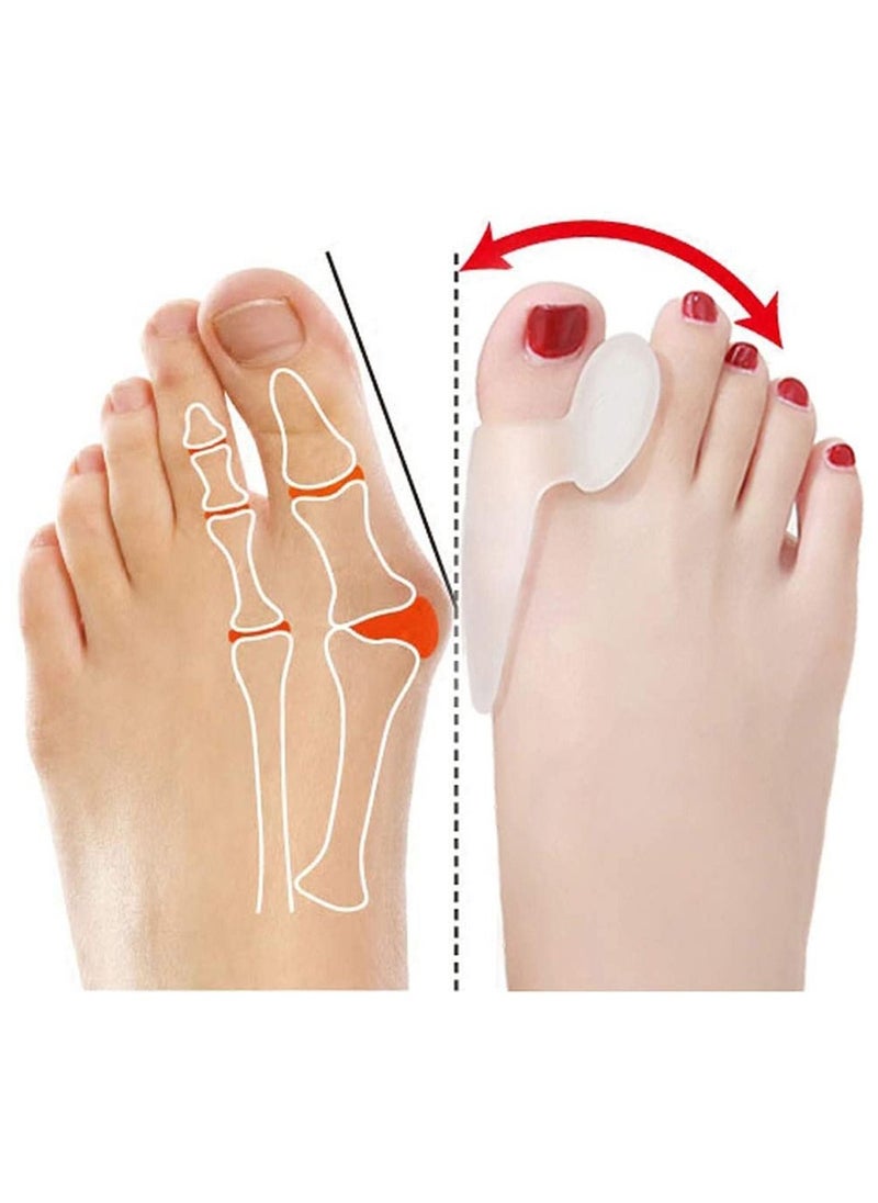 SYOSI 2Pcs Toe Separators Protector Bunion Corrector Hallux Valgus Relief Silicone Gel For Men Women Rapid Foot Pain Pads  - Image 4