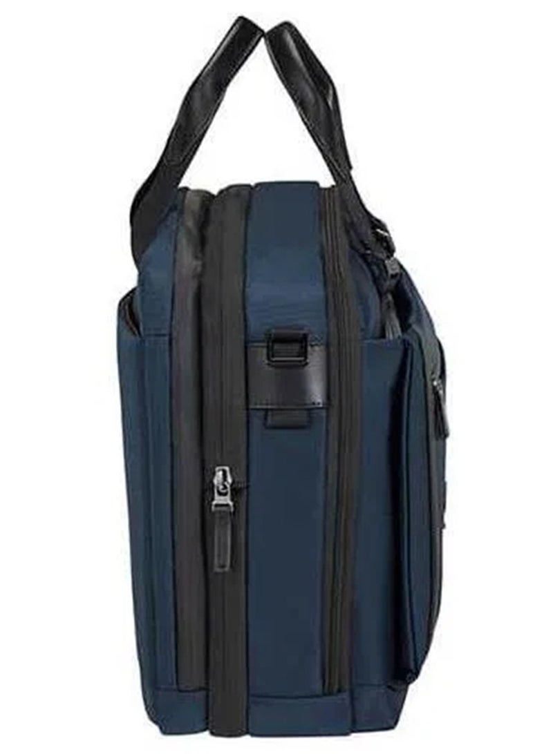 Samsonite Open Road 2.0 Exp 15.6" Briefcase, Cool Blue|Reverse Zipper|Adjustable Strap|Tablet Compartment|Water Resistant Material|Expandable|USB Port - 2 Years International Warranty - Image 3