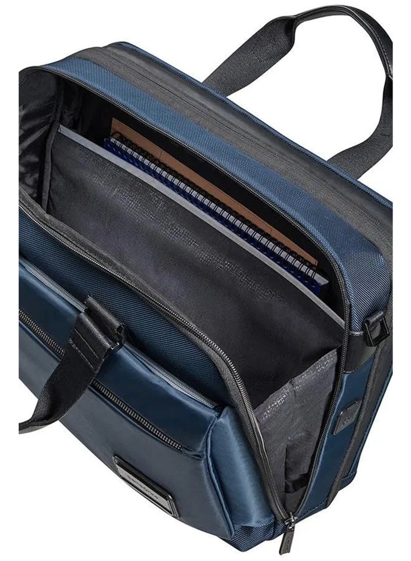 Samsonite Open Road 2.0 Exp 15.6" Briefcase, Cool Blue|Reverse Zipper|Adjustable Strap|Tablet Compartment|Water Resistant Material|Expandable|USB Port - 2 Years International Warranty - Image 5