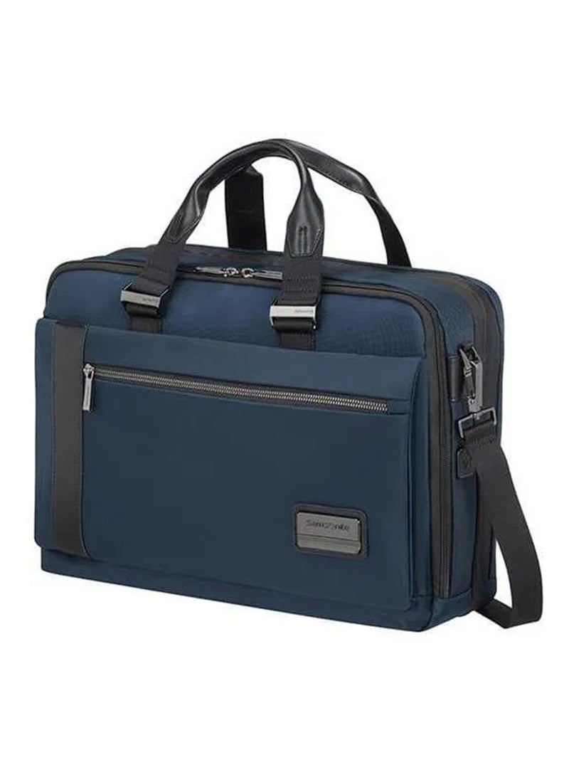 Samsonite Open Road 2.0 Exp 15.6" Briefcase, Cool Blue|Reverse Zipper|Adjustable Strap|Tablet Compartment|Water Resistant Material|Expandable|USB Port - 2 Years International Warranty - Image 1