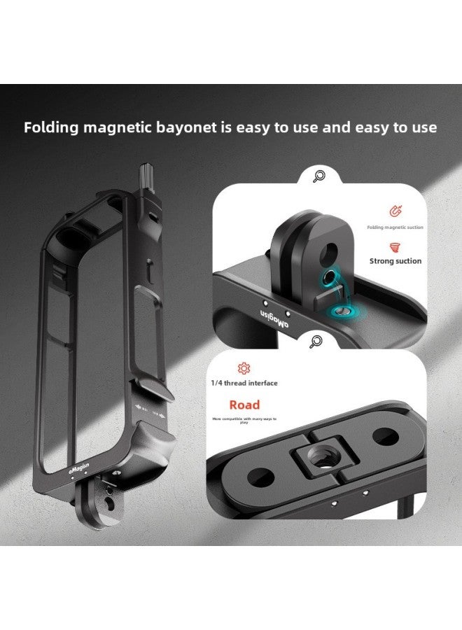 AMagisn Amai Insta360 X3 Metal Rabbit Cage 360X3 Protective Frame Accessories-Color:Rabbit Cage  - Image 4