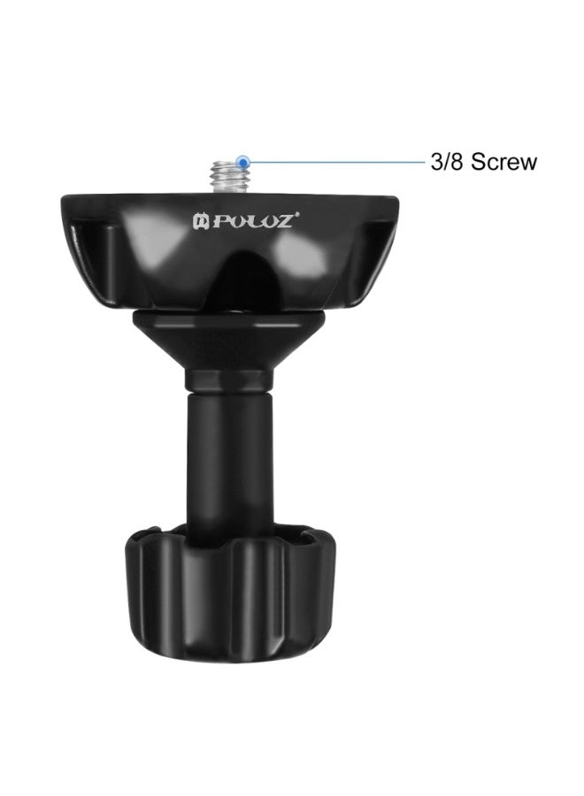 PULUZ 75mm Half Ball Flat to Bowl Adapter for Fluid Head Tripod DSLR Rig Camera, Metal Material - Image 2