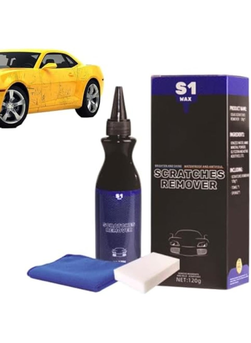 Barakah Car Scratch Wax Set with Scratch Removal Wax, Shine Paint Restorer Polish, Includes Wipe & Sponge, Compact Travel-Ready Kit for Auto and Truck Paint Care, Quick and Easy Use for Car Surface Repair - Image 3