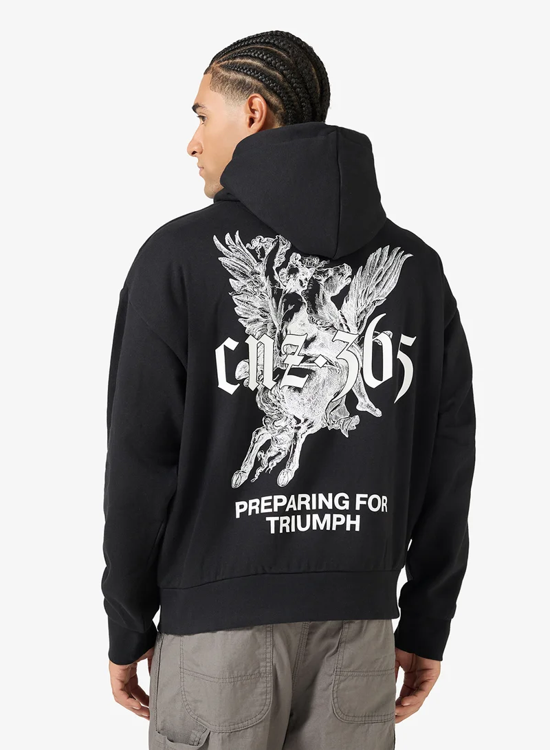 JACK & JONES Graphic Pullover Hoodie