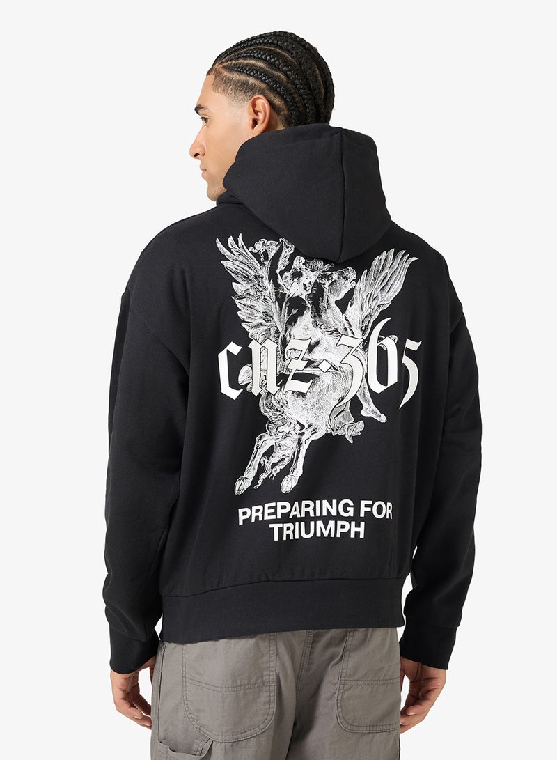 JACK & JONES Graphic Pullover Hoodie - Image 1