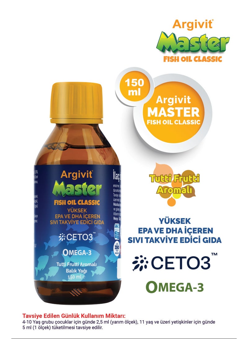 Argivit Master High Potency EPA DHA Omega-3 Liquid Fish Oil - Image 2