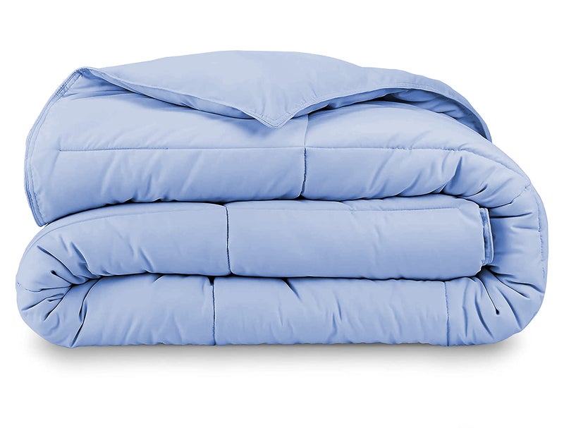 Razzai Microfiber Mammayo Razzai Down Alternative Soft Quilted 300 Gsm All Weather Comforter (60" X 90" Inches/152Cm X 228Cm) - Single Bed Comforters|Sky Blue - Image 3